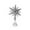 Silver, variant on Christmas Tree Topper Small Christmas Star Mini Christmas Tree Star Topper for Xmas Party Holiday Home Decor,Silver,8.97*6.24*1.56 in
