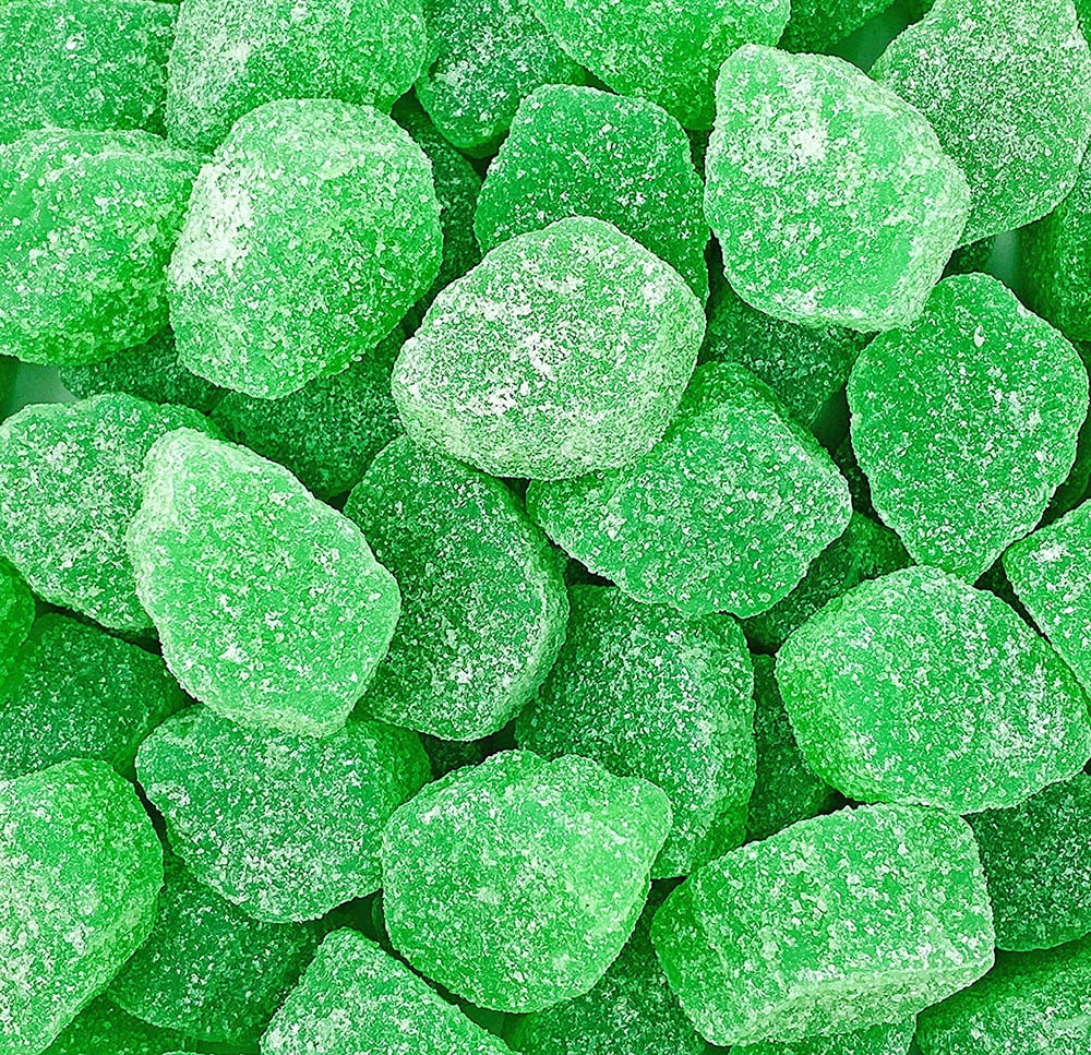 SweetGourmet Jelly Spearmint Leaves Slices Bulk Candy | 5 Pounds