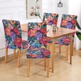 thumbnail image 2 of Yayeee 4 Pack Dining Chair Covers Stretch Parson Chairs Slipcovers Seat Protector, Serene Floral Pattern, 2 of 6