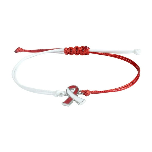 HHBEAUTY Breast Cancer Awareness Bracelets, Adjustable Pink Ribbon Bracelets for Breast Cancer Survivor Fighter Gifts, Charity Public Activity Supplies