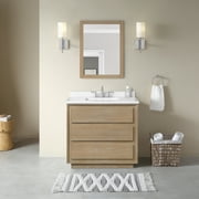 Ove Decors Hailey 36 W x 22" D Freestanding Bathroom Vanity with Sink, Antique Oak