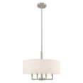 thumbnail image 4 of 42604-91 Livex Lighting Meridian - 4 Light Pendant in Modern Style - 18 Inches wide by 22.5 Inches high-Brushed Nickel Finish    -Traditional, 4 of 11