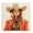Southwestern Red Cowgirl Portrait, variant on Stupell Industries Traditional Cowboy Standing in Nature Black Framed Giclee Art, 12 x 12, by RB