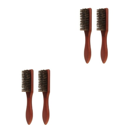 Hemoton 4 pcs Wooden Hair Brush Beard Brush For Men Back Hair Beard Grooming And Smoothing Brush Set For Travel And Daily Use