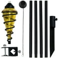 thumbnail image 4 of Sunnydaze 2-in-1 Swirling Metal Glass Outdoor Lawn Torch Set of 4 - Yellow, 4 of 7