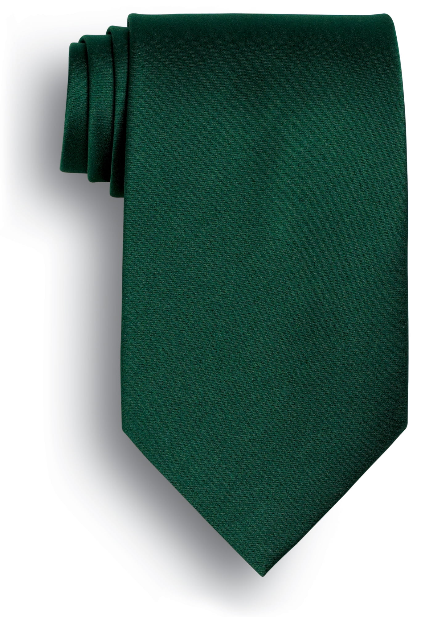 Solid Color Silk Tie Hunter Green