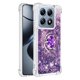 thumbnail image 2 of Funda para Xiaomi 14T 5G con Brillo Líquido Flotante, Purpurina, Parachoques y Anillo Giratorio Soporte, 2 of 5