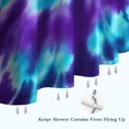 thumbnail image 6 of Purple Blue Tie Dye Spiral Pattern Shower Curtain 36"x72" ,Bathroom Decorative Shower Curtains Set with 12 Hooks,Modern Waterproof Washable Shower Curtain, 6 of 6