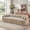Camel, variant on LLappuil 98" Cloud Couch, Oversized Boneless Compressed Sofa, Corduroy 3 Seater Sofa Couch with Bubble Channel Tufted for Living Room, No Assembly Required