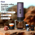 thumbnail image 2 of machine à Café à Capsules Portable, machine à Café Électrique Adaptée au Café Chauffant Sans Fil dans les Voitures et à la Maison, en camping, 2 of 7