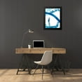 thumbnail image 4 of Harper, Ethan 19x24 Black Modern Framed Museum Art Print Titled - Aqua Ring I, 4 of 5