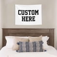 thumbnail image 4 of Custom Tapestry Personalized Backdrop with Text Customized Wall Hanging for Room Activity Party Wedding Birthday Gift and Bedroom Aesthetic,Horizontal,72x63 Inch, 4 of 5