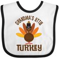 thumbnail image 3 of Inktastic Thanksgiving Grandma Little Turkey Boys or Girls Baby Bib, 3 of 4