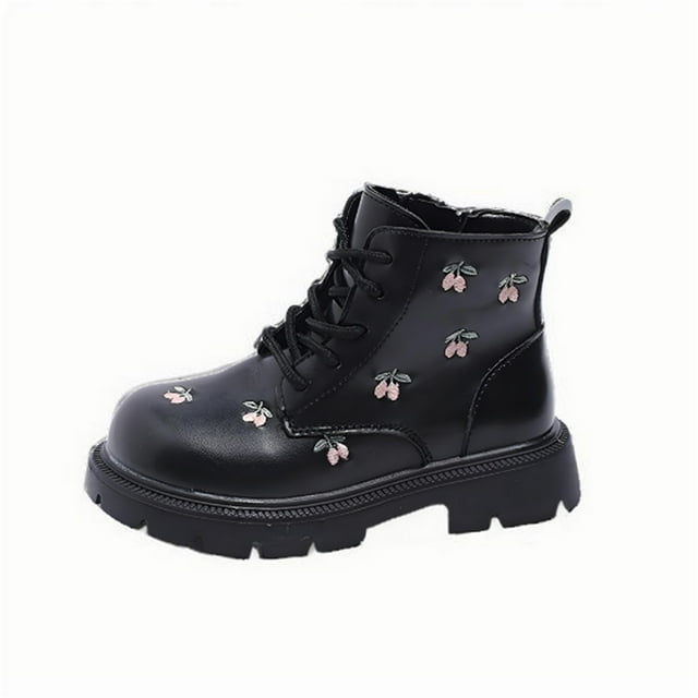 Autumn Girls' Booties, British Style Fashion Booties, Suitable for Middle and Older Children