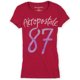 thumbnail image 1 of Aeropostale - Camiseta gráfica para mujer Painted 87, rosa, pequeña Aeropostale Camiseta gráfica, 1 of 1