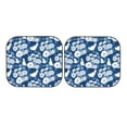 thumbnail image 3 of Uemuo Rose Flowers Printed 2 PCS Car Windshield Sun Shade, Auto Sun Heat and UV Rays Blocker, Foldable Automotive Front Window Sunshade Protector, 3 of 7