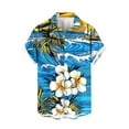 thumbnail image 2 of Xixinqiwan No Boundaries Men's & Big Men's Button Up Shirt,Men's Quick Dry Hawaiian Shirt Short Sleeve Button Down Beach Print Shirt Moisture Wicking Summer Resort Clothes, 2 of 5