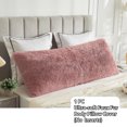 thumbnail image 2 of LIFEREVO Body Pillow Cover with Zipper Closure,Luxury Shaggy Ultra Soft Plush Faux Fur Pillowcase 20"x54" for Bed Couch,Microfiber Long Pillowshams for Adults Pregnant Women/Mother/Wife(Old Pink), 2 of 6