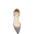 thumbnail image 5 of Brinley Co. Women's Pointed Toe Ankle Strap Sliver Wedge Shoe, 5 of 8