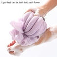 thumbnail image 4 of Toalla de baño con flores para tirar hacia atrás, Bola de baño para adultos, Toalla de baño exfoliante, tira trasera de baño de burbujas, Bola de flores para baño de burbujas, 4 of 5
