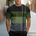 thumbnail image 1 of Weiqiqre T Shirts for Man Short Sleeve Tee Color Block Crew Neck Pullover Casual Basic Shirts, 1 of 4