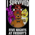 thumbnail image 2 of Five Nights at Freddy's I Survived Boy's Black T-shirt-M, 2 of 4