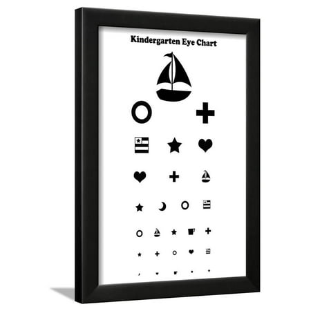 kindergarten eye chart framed poster wall art walmart com eye chart wall art