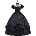thumbnail image 4 of Women's Southern Belle Gothic Victorian Rococo Dress Elegant Tea Length Ball Gown, 4 of 5