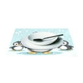 thumbnail image 3 of Ryvnso Placemats Set of 4 Penguins and Snow Dining Mats Heat-Resistant Non-Slip Washable Table Mat, 3 of 8
