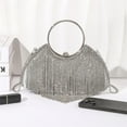 thumbnail image 6 of All-matching Banquet Bag for Women Girl Wedding Handbag Rhinestones Evening Bag Clutches Purse Chain Strap Shoulder Bag, 6 of 13