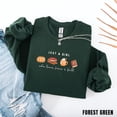thumbnail image 2 of Yoofine Adult Just a Girl Who Loves Jesus and Fall Christian Sweatshirt, 2 of 7
