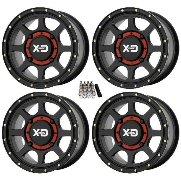 KMC XS134 Addict 2 UTV Wheels/Rims (+38mm) Black 14" Polaris RZR 1000 XP / Ranger XP 900/1000