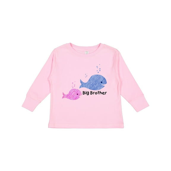 Inktastic Big Brother with Lil' Sister Boys Long Sleeve Toddler T-Shirt