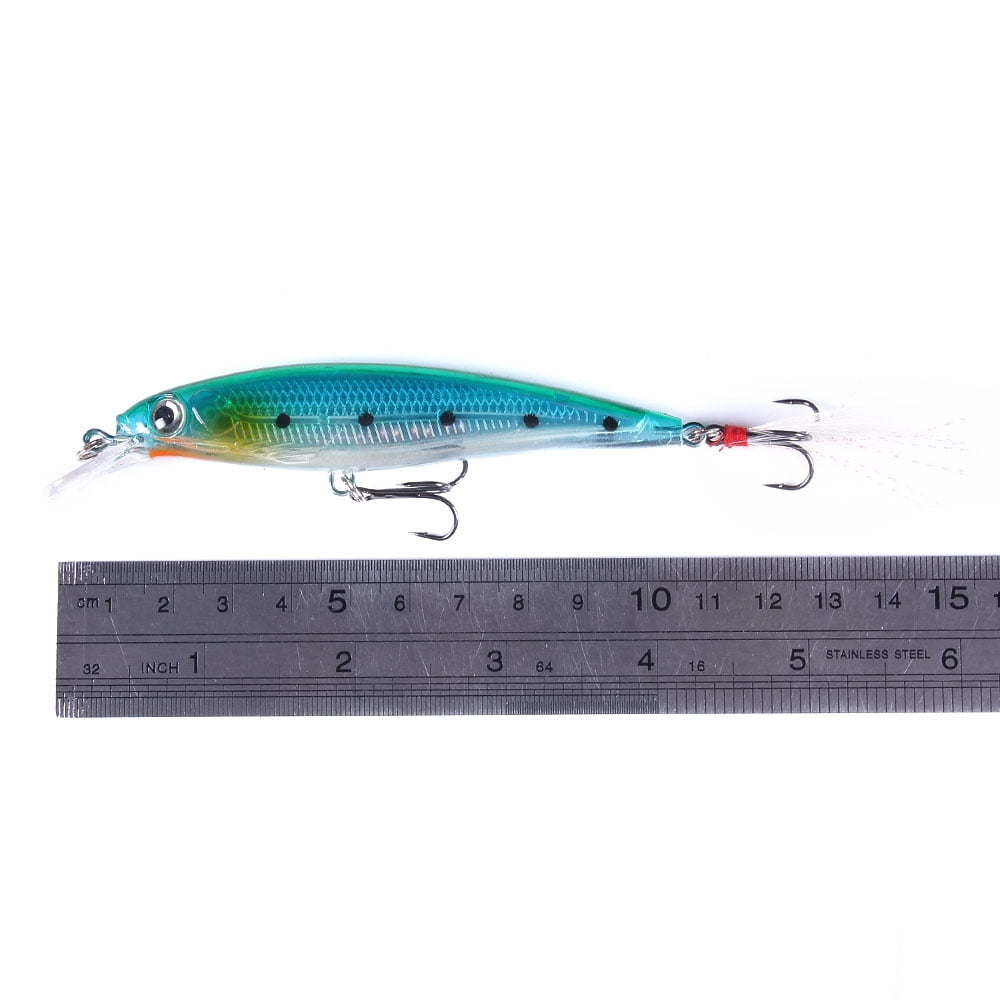 HENGJIA Fishing Lures Large Hard Bait Minnow VIB Lure with Treble Hook Life-Like Swimbait Fishing Bait Popper Crankbait Sinking Lure for Trout Bass Walleye Redfish