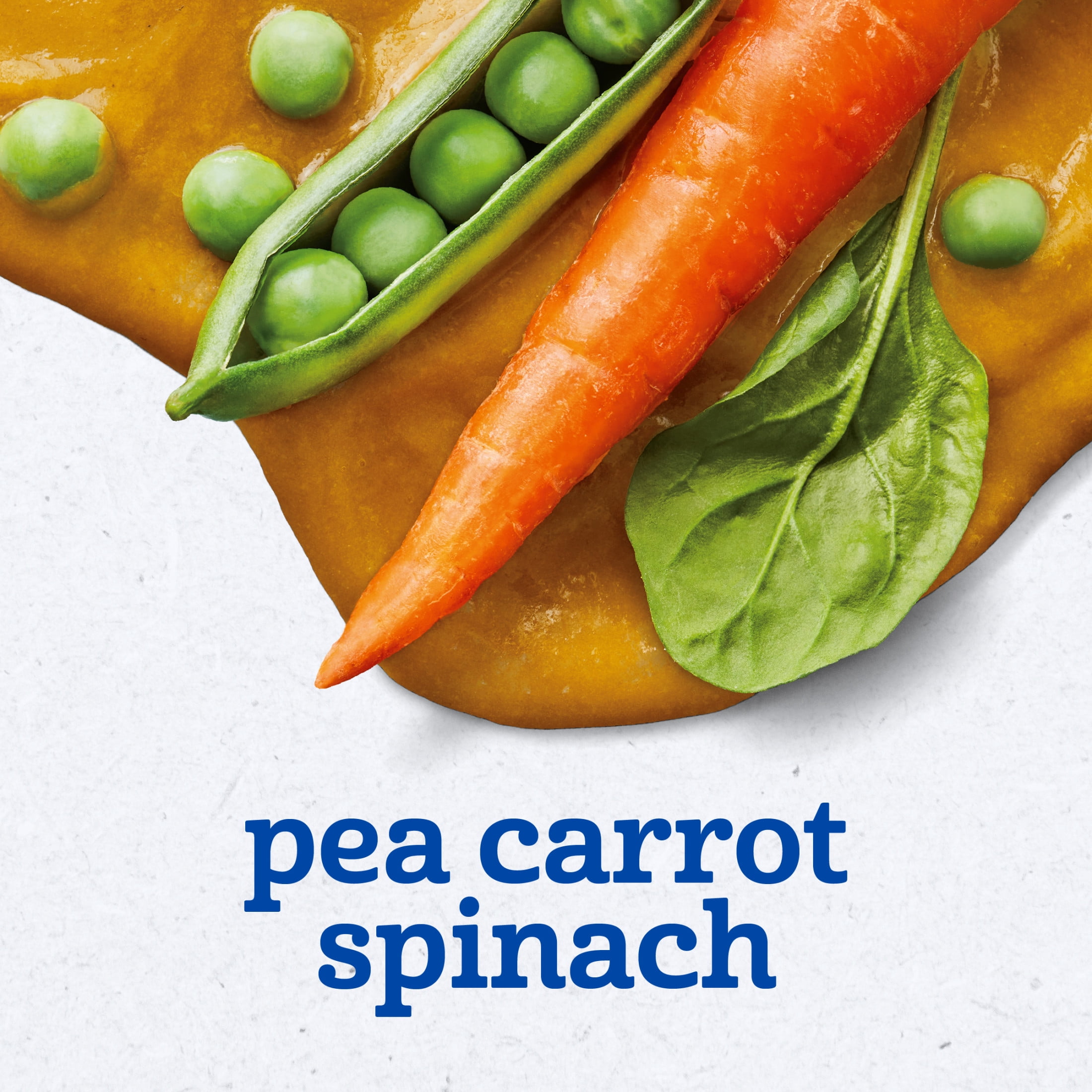 (12 pack) Gerber Kosher Baby Food with Pea Carrot Spinach, 1 Tub