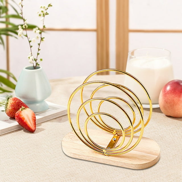 Fwttom Home Decor Table Napkin Rack Modern Metal Napkin Rack for Kitchen Tables and Countertops Cocktail Napkin Rack for Indoor and Outdoor Use