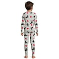 thumbnail image 3 of Wonder Nation Boys Valentine's Day Long Sleeve Tight-Fit Pajama Set, 2-Piece, Sizes 4-10, 3 of 5