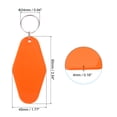 thumbnail image 2 of Unique Bargains Vintage Motel Keychain Blank Hotel Keychains Rhombus Retro Key Tag, Orange, 16 Pack, 2 of 7