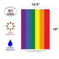 thumbnail image 2 of Toland Home Garden Rainbow Pride LGBTQIA+ Pride Flag Double Sided 12x18 Inch, 2 of 5