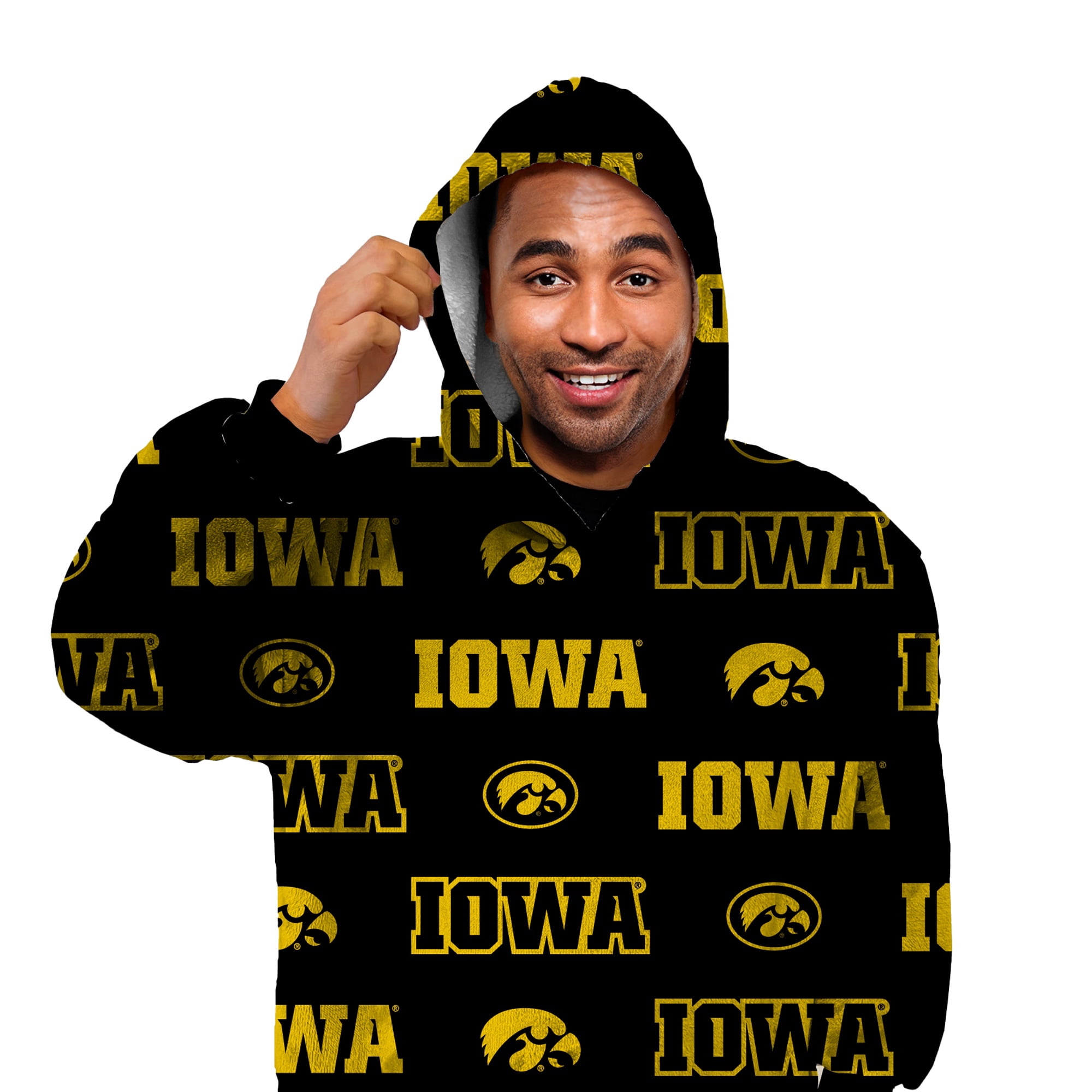 NCAA Unisex Iowa Hawkeyes FAN CAPE Game Day Fan Apparel