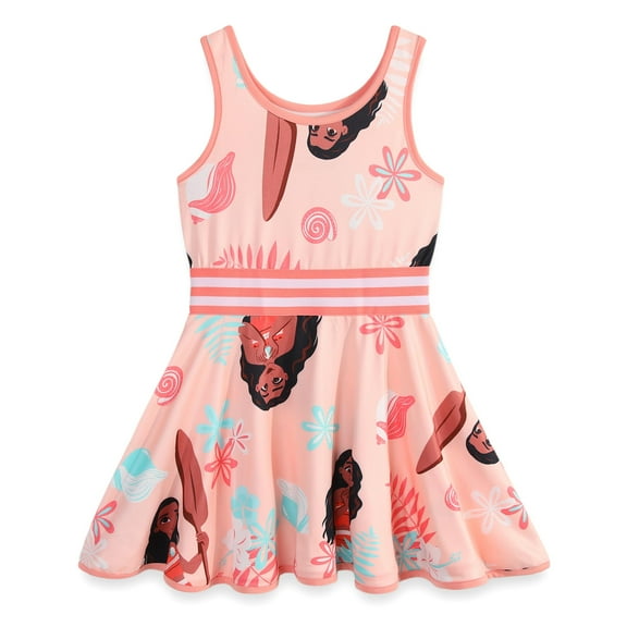 Disney Moana Girls Sleveless Dress (Girls), Sizes 2T-12
