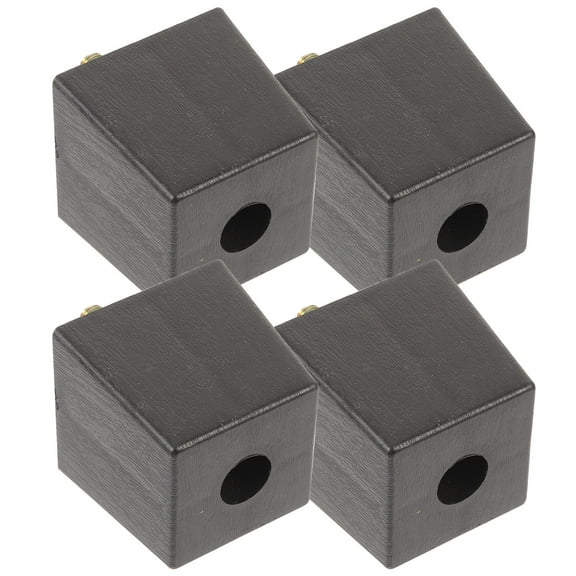 DINHEAROM 4Pcs Metal Square Furniture Replacement Legs for Bed Couch Cabinet Desk Table Use 8.0x5.2x5.2in