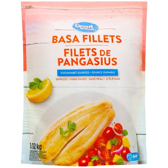 Great Value Basa Fillets, 1.12 kg