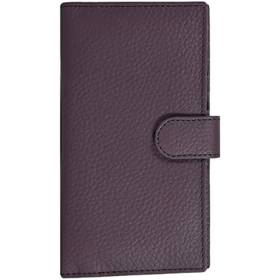 Checkbook Cover Slim Minimalist For Men with RFID Blocking Credit Card Holder Wallet