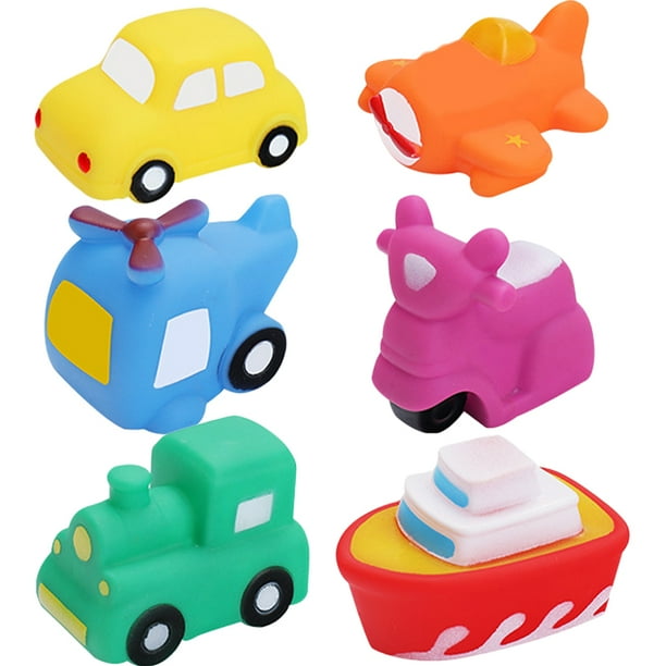 6 piezas interesantes juguetes de baño de baño para niños resistentes a los niños juguetes de ducha de ducha juguetes para el hogar