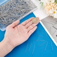 thumbnail image 5 of PH 1000pcs 40mm 304 Stainless Steel Ball Head Pins 21 Guage Jewelry Head Pins Bendable Headpin for Earring Pendant Bracelet Necklace DIY Craft Stainless Steel Color Head: 2mm Silver, 5 of 9
