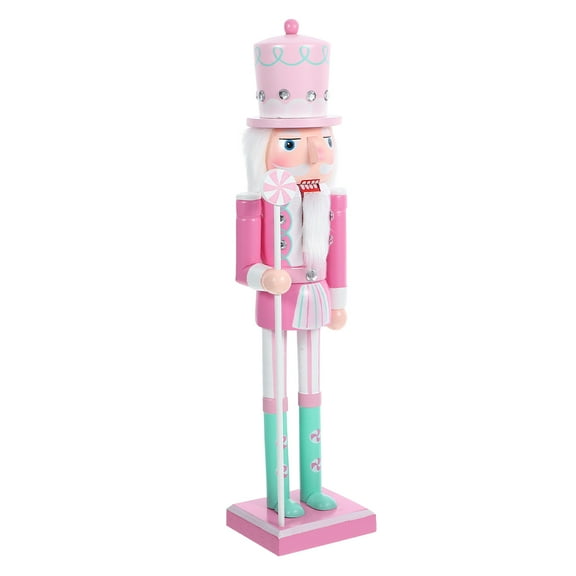HONMEET Wooden Nutcracker Figurine Holiday Decor Christmas Ornament Festive Home Decoration