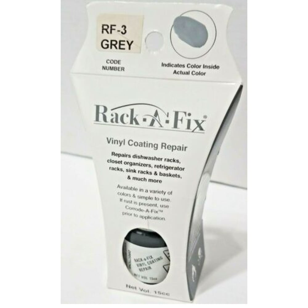 (5 pack) Rack-a-Fix Grey Touch Up Vinyl Coating Repair for Dishwasher Racks & More