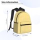 thumbnail image 2 of Easygdp Yellow Gingham Mochila Casual para Portátil, Mochila para Escuela, Viajes, Negocios, 2 of 6