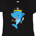 thumbnail image 4 of Inktastic Pirate Shark, Cute Shark, Little Shark, Blue Shark Boys or Girls Baby Bodysuit, 4 of 5
